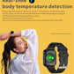 New Body Temperature Monitor Watch Men Smart Watch Sports Music Playback Waterproof SmartWatch Heart Rate Blood Pressure