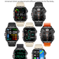 Military GPS Tracker Smart Watch Men IP68 5ATM Outdoor Sports Fitness Tracker Health Monitor 1.96" BT Call Smartwatch For Xiaomi