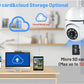 5G Wifi Video Surveillance Camera 5MP CCTV PTZ IP Camera Smart Human Tracking 4X Zoom Night Vision Full Color Outdoor Waterproof