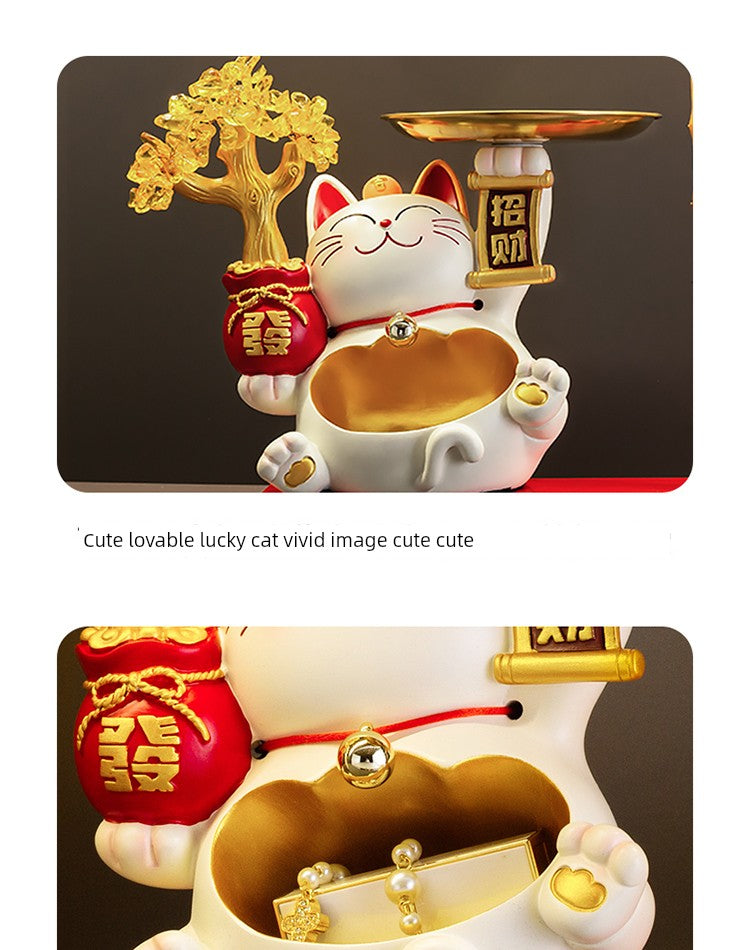 Lucky Cat Key Storage Entrance Decoration Entrance Shoe Cabinet Living Room Home Decorations Housewarming Gifts