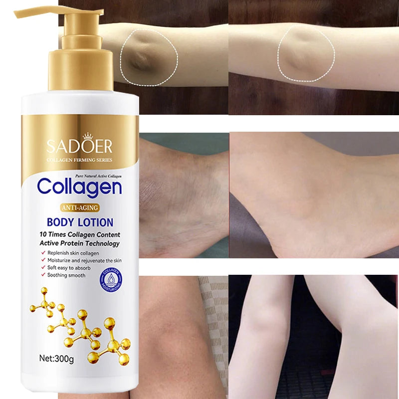 Collagen Milk Bleaching Face Body Cream Whitening Cream Skin Whitening Moisturizing Body Lotion Skin Lightening Cream Body Care