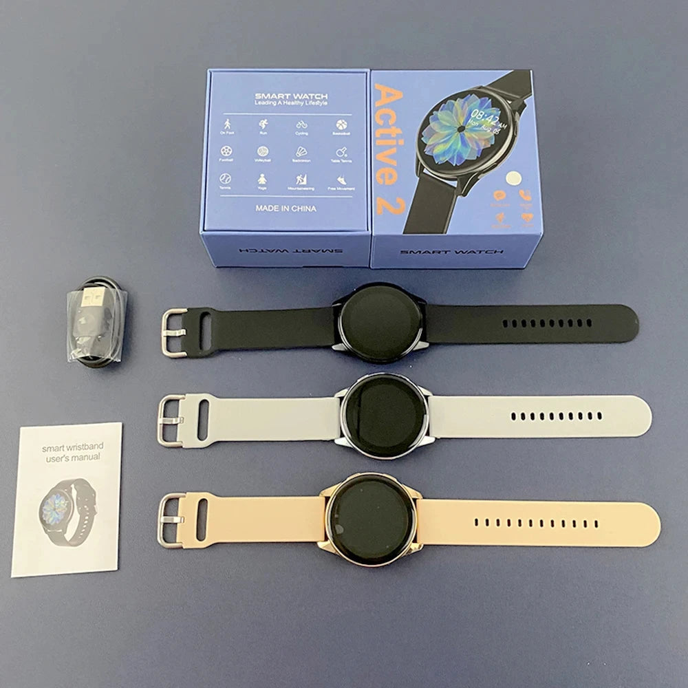New Smart Watch Wireless Charging Smartwatch Bluetooth Calls Watches Men Women Fitness Bracelet Custom Watch Face +Box
