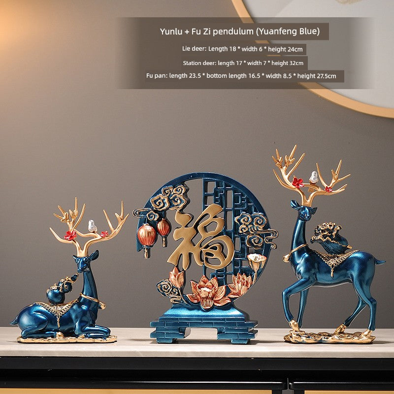 TV Accessible Luxury Living Room Moving Gift Wine Cabinet Decorations