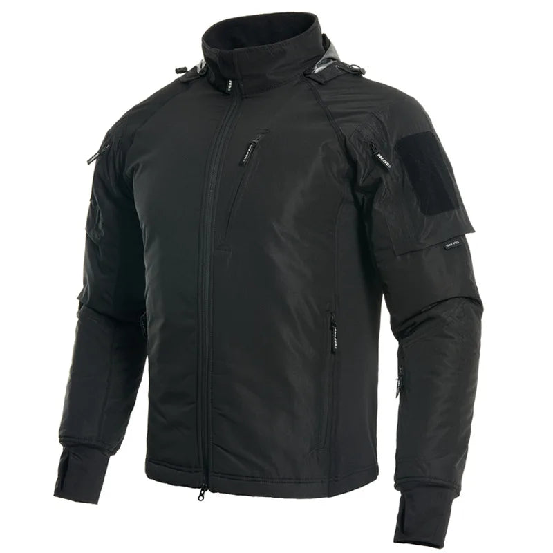 Tactical Jacket Men Outdoor Jacket Army Combat Jackets Mens Hooded Bomber Coats YAF Winter Jacket Hiking Hunting Jacket