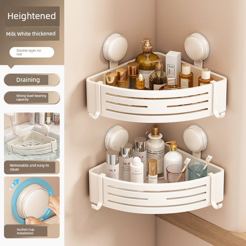 Corner Punch-Free Washstand Wall Wall-Mounted Suction Cup