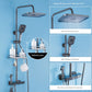 Copper Constant Temperature Black For Home Supercharged Shower Head