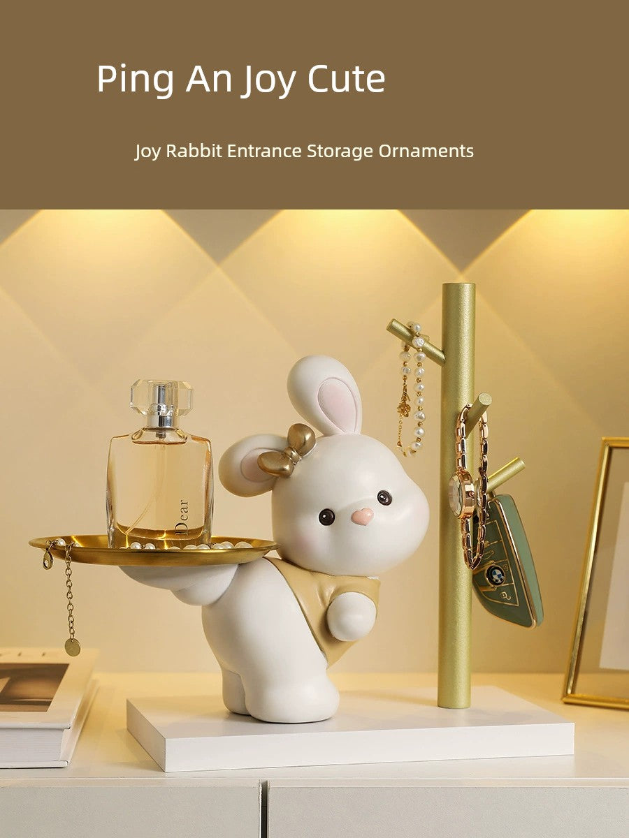 Key Storage Decoration Home Tray Moving Fortune Cat