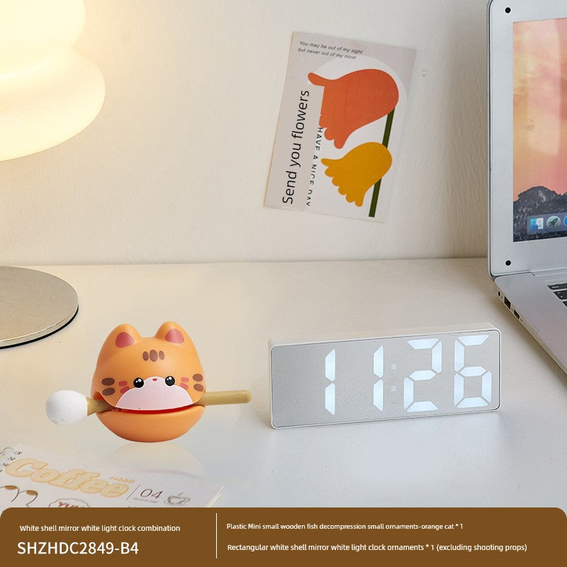 Led Student Dormitory E-Sports Office Room Clock