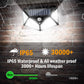1/2/4/6/10PCS 100 LED Solar Wall Lamp 4 Sides Luminous With Motion Sensor Outdoor Garden Courtyard Waterproof Wall Lights Gifts