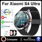 S4 Ultra Smart Bracelet Men Watch For Xiaomi  AMOLED HD Screen Bluetooth Call GPS Trajectory NFC Heart Rate Compass SmartWatches