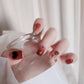 24Pcs Mid-length Ballet False Nails Cute Childlike Rainbow Press On Nails Iced Through Milk Tea Fake Nails Free Shipping Items