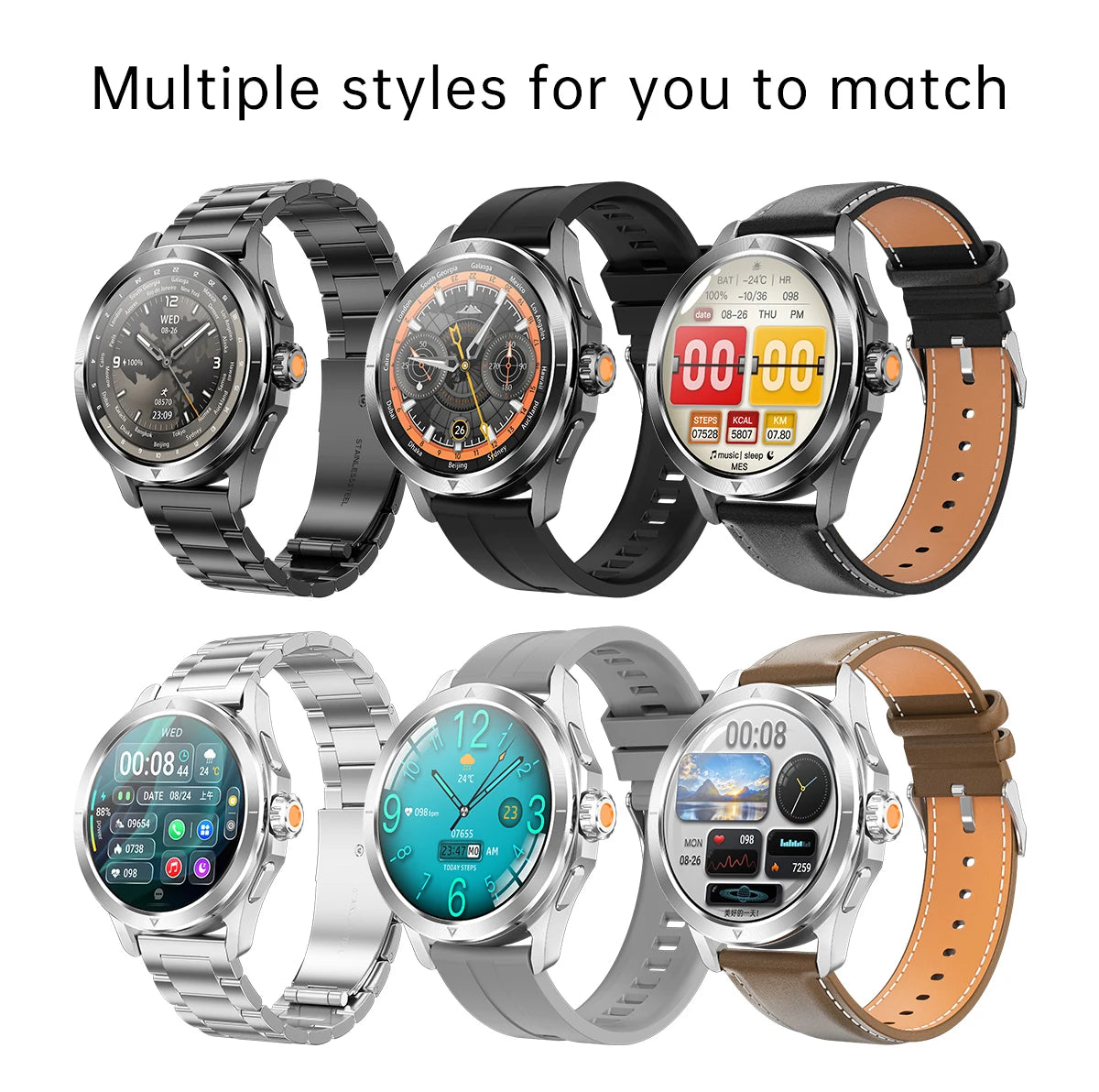 S4 Ultra Smart Bracelet Men Watch For Xiaomi  AMOLED HD Screen Bluetooth Call GPS Trajectory NFC Heart Rate Compass SmartWatches