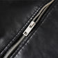 2024 Winter Black Leather Jacket Men Fur Lined Warm Motorcycle Jacket Slim Street Fashion BLack Biker Coat Pleated Design Zipper