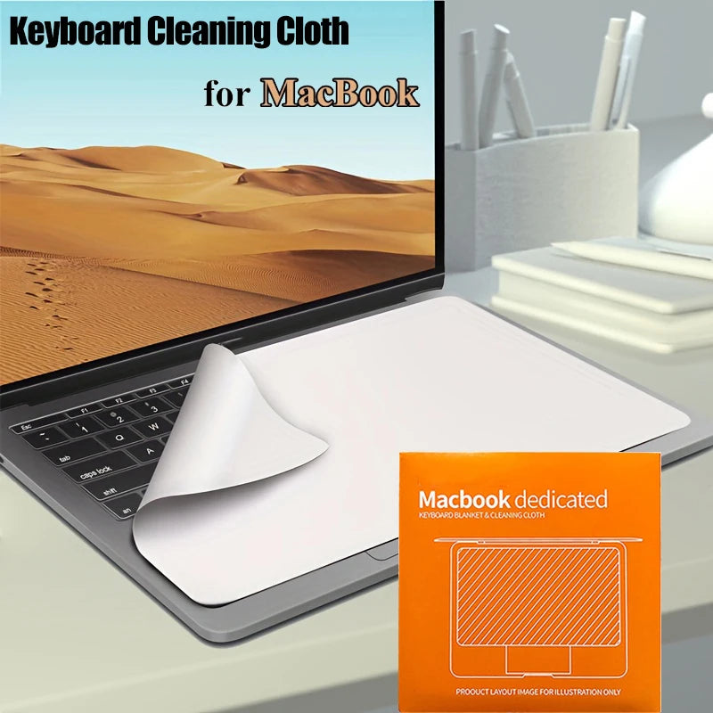 Laptop Screen Cleaner Microfiber Cover Keyboard Blanket Protective Film Cleaning Cloth For MacBook Pro 13/15/16 Inch