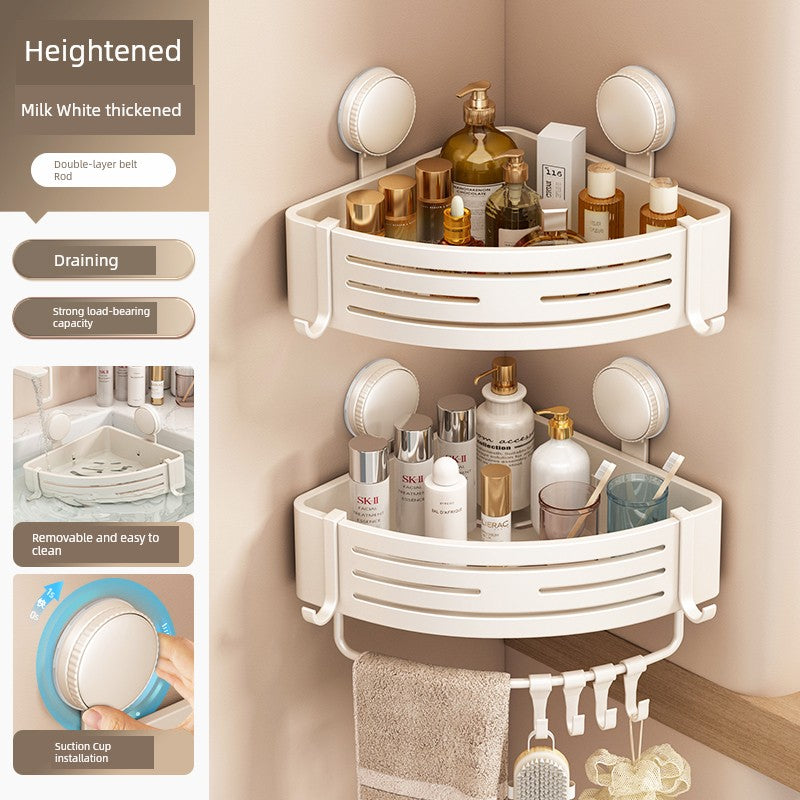 Corner Punch-Free Washstand Wall Wall-Mounted Suction Cup