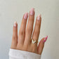 24p Artificial Acrylic Nail Art Fake Nails Full Coverage Removable Press On Nails Tip French Light Pink Heart False Nail Designs