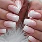 24Pcs Long Ballet Press On Nail Art Wearing Manicure Glitter Point Drill False Nails Removable Full Cover Artificial Fake Nails