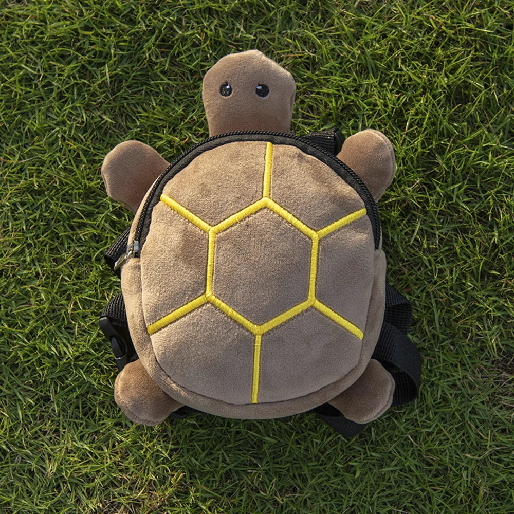 Durable Pet Self Carry Backpack Turtle Shape Bag Adjustable Belt Puppy Backpack Cartoon Portable Harness Dog Outdoor Snack Bag
