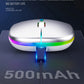 Tablet Phone Computer Bluetooth Wireless Mouse Rechargeable RGB Backlight Mice for iPad PC Laptop Tablet Phone 2.4GHz USB Mouse