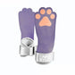 Leather Dog Paw Fitness Power Straps Wear-resistant Adjustable Dog Paw Wrist Straps Durable Pink/Purple