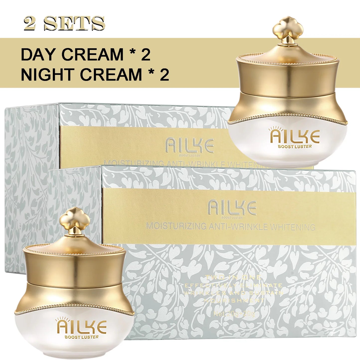 AILKE night women face cream collagen moisturizing whitening brightening anti aging wrinkles all skin sleeping facial care sets