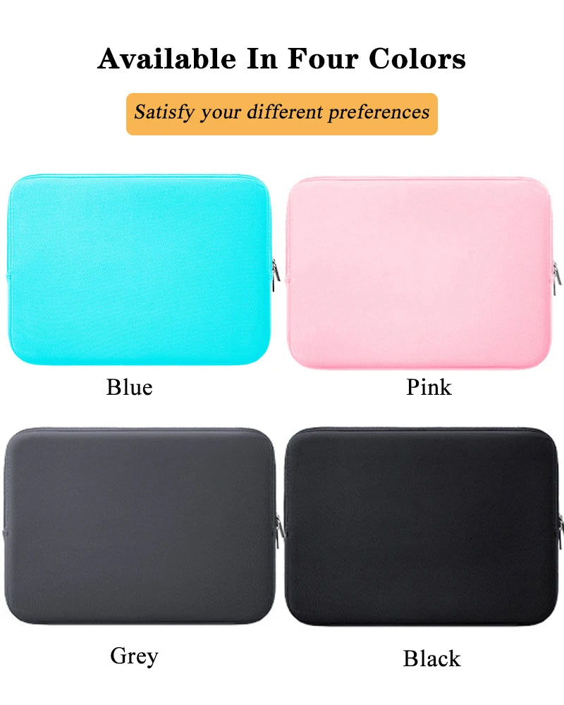 11-15.6 inches Soft Laptop Bag Sleeve For Xiaomi HP Dell Lenovo Macbook Air Pro Notebook Computer Case Cover Laptop Accessories
