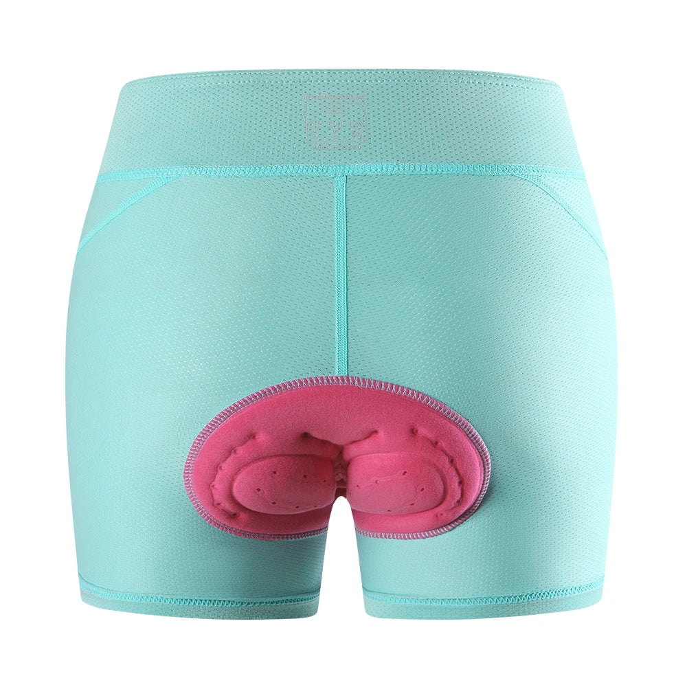 WOSAWE Cycling Underwear Women 5D Gel Padded Shorts Breathable Shockproof Underwear Mountain Bike Tights MTB Bicycle Underpants