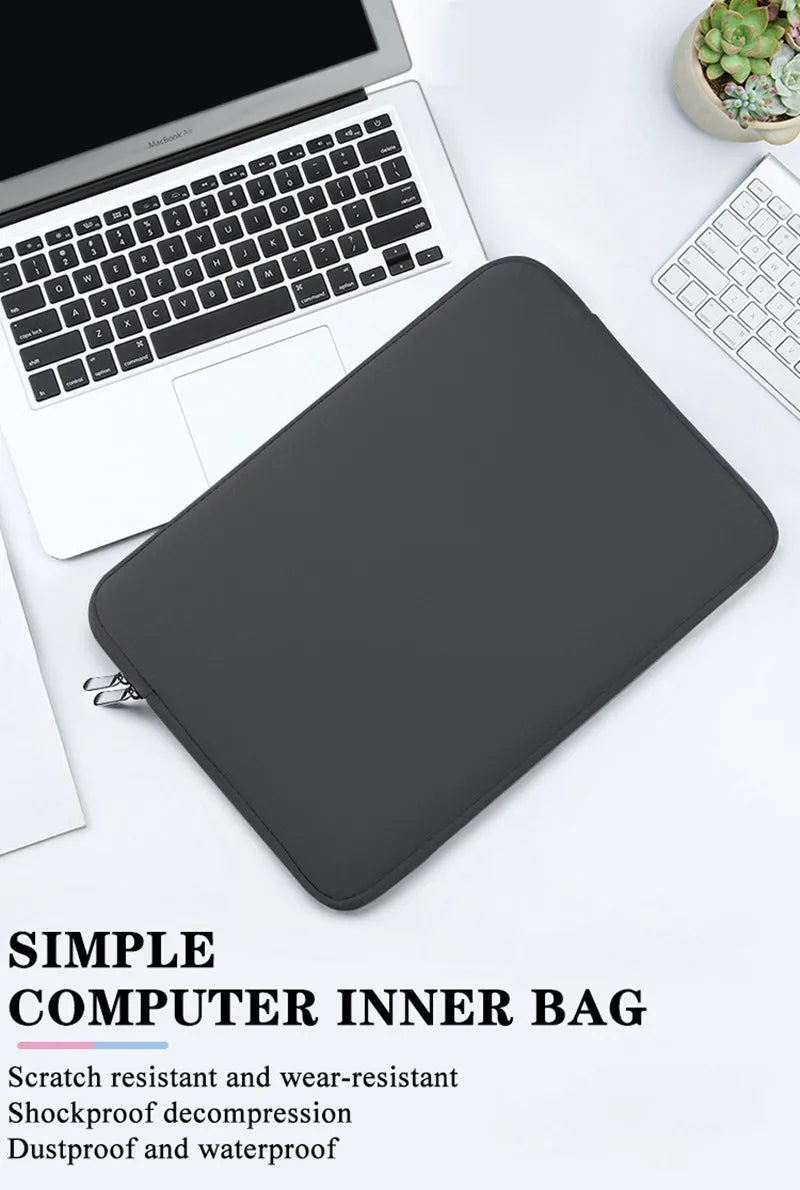 11-15.6 inches Soft Laptop Bag Sleeve For Xiaomi HP Dell Lenovo Macbook Air Pro Notebook Computer Case Cover Laptop Accessories