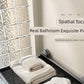 Retractable Bath Towel Rack Clothes Toilet Punch-Free Suction Cup