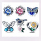 Fit Pandora 925 Original Bracelet 925 Silver Plate Flower Bird Series Charms Beads For Women Fashion DIY Jewelry Gifts Making