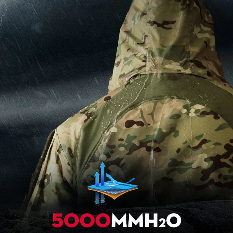 Tactical Jacket Men Outdoor Jacket Army Combat Jackets Mens Hooded Bomber Coats YAF Winter Jacket Hiking Hunting Jacket