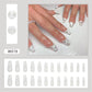 24p Artificial Acrylic Nail Art Fake Nails Full Coverage Removable Pressing Nail Tips Lotus Root Pink Leopard Print False Nails