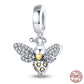 Fit Pandora 925 Original Bracelet 925 Silver Plate Flower Bird Series Charms Beads For Women Fashion DIY Jewelry Gifts Making