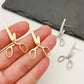 Fashion Creative New Retro Scissors Ear Studs for Women Personalized Women Hip Hop Rock Party Holiday Gift Perforated Earrings