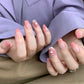 24Pcs/Lot Milky White Gradient Long Wearing False Nail Tips Acrylic Press on Nails Removable Reusable Artifical Fake Nails Art