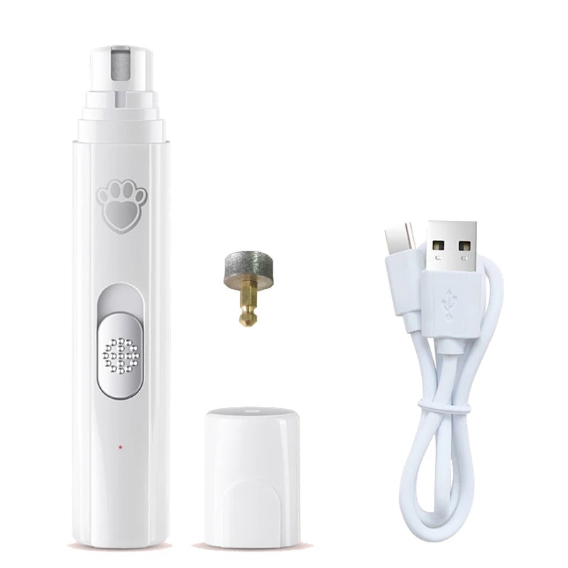 Electric Dog Cat Nail Grinder Rechargeable Pet Nail Trimmer Small Medium Large Dogs Cats Painless Paws Grooming Smoothing