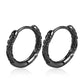 2pcs Fashion Cross Feather Stud Earrings, Punk Rock Style For Women Men High Quality Stainless Steel Hiphop Ear Jewelry