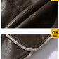 Men's Mid-length Leather Coat Autumn Winter Business European Size Plus Fleece Large Lapel Suit Fur Coat Men Jacket Men