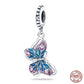 Fit Pandora 925 Original Bracelet 925 Silver Plate Flower Bird Series Charms Beads For Women Fashion DIY Jewelry Gifts Making