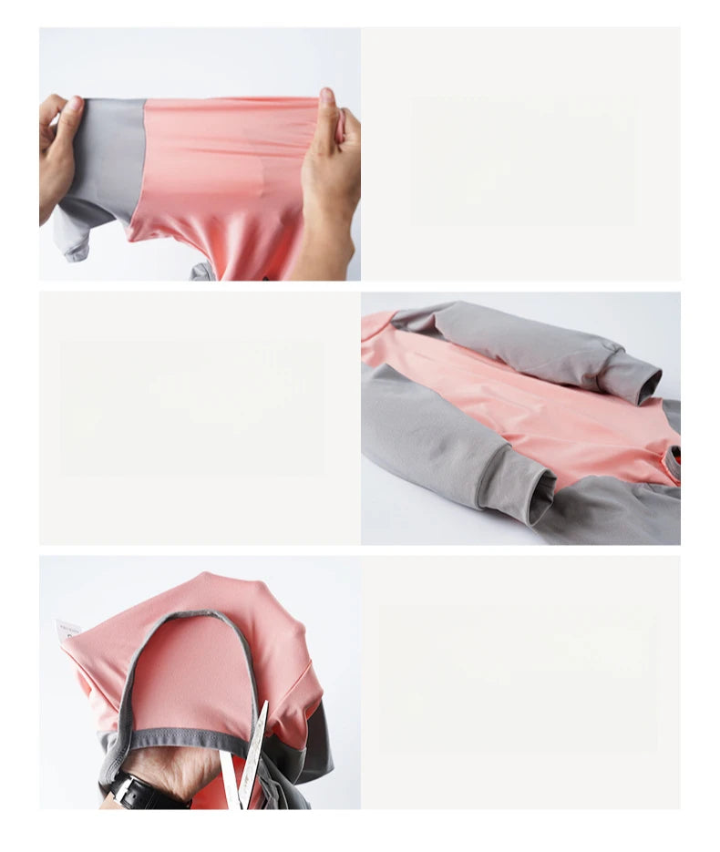 Dog Recovery Suit Pet Home Wear Pajamas High-elastic Breathable Dog Jumpsuit Pet Operative Protection Long Sleeves Bodysuit