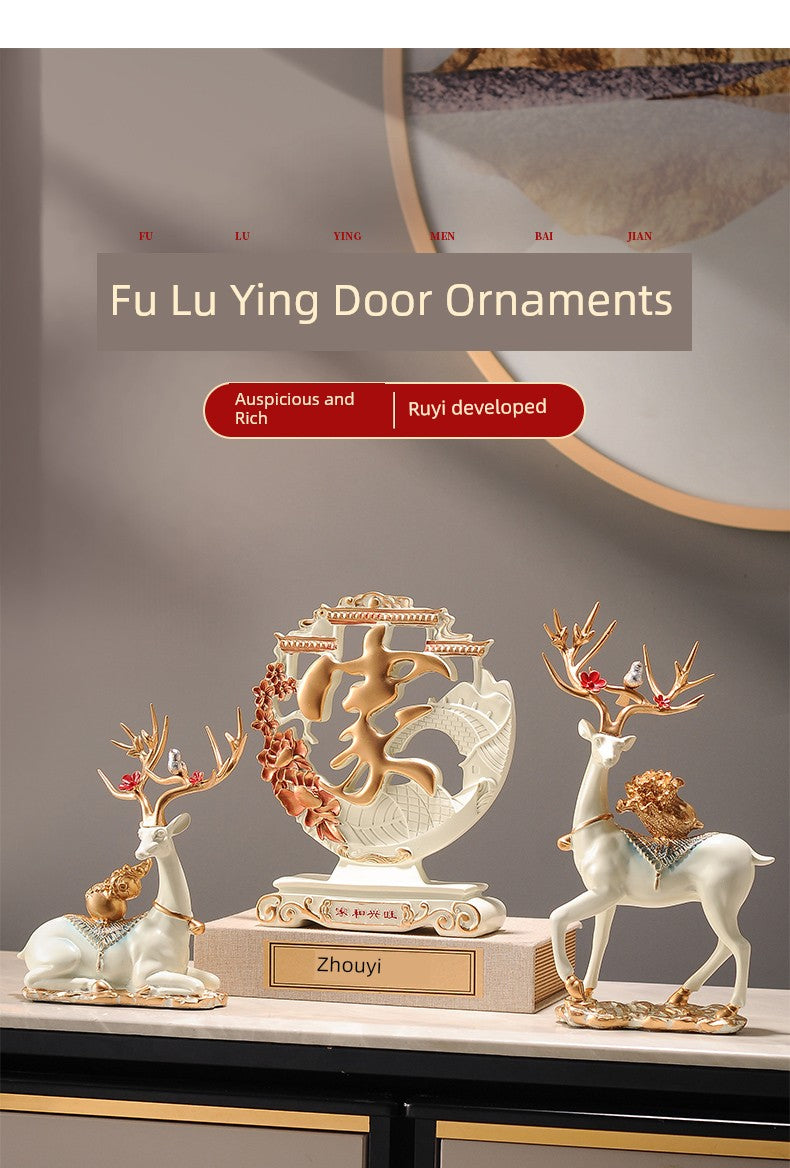 TV Accessible Luxury Living Room Moving Gift Wine Cabinet Decorations