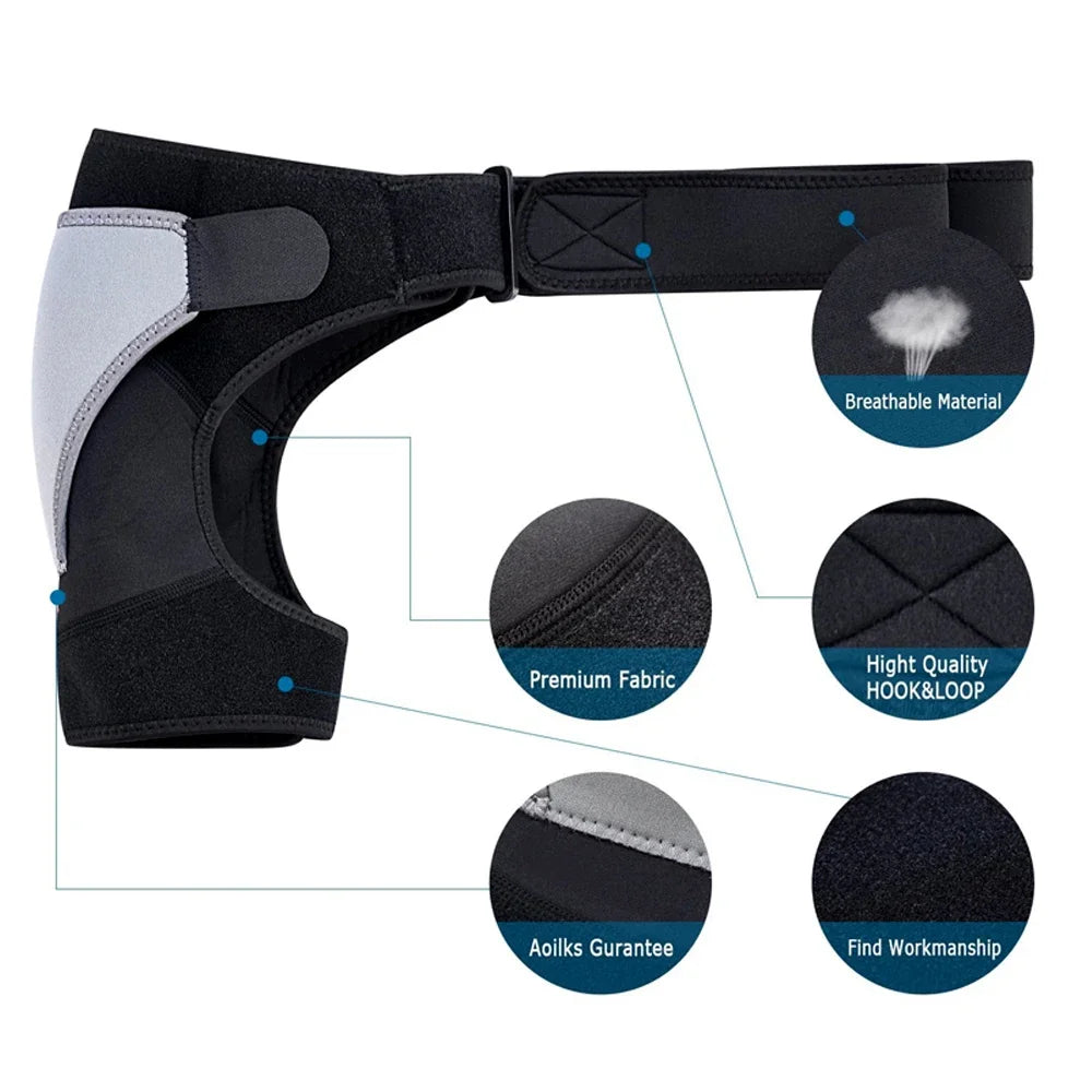 Shoulder Brace for Torn Rotator Cuff, Shoulder Pain Relief, Support & Compression, Sleeve Wrap for Shoulder Stability & Recovery