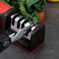 4-Stage Kitchen Knife Sharpener - Diamond & Ceramic Rods, Tungsten Steel Blades - Easy Manual Sharpening Tool for Home Use