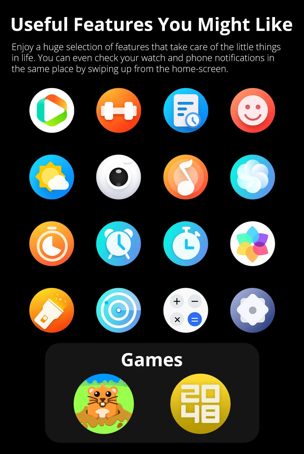 Voice Calling Smart Watch Ultra 1.9 inch Screen 24H Health Monitor 100+ Sports Modes 100+ Watch Faces Smartwatch