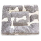 Pet Sleeping Mat Washable Plush Bed Mats for Cats  Blanket Pad Fleece Home Washable Warm Bear Pattern Blanket Pet Supplies