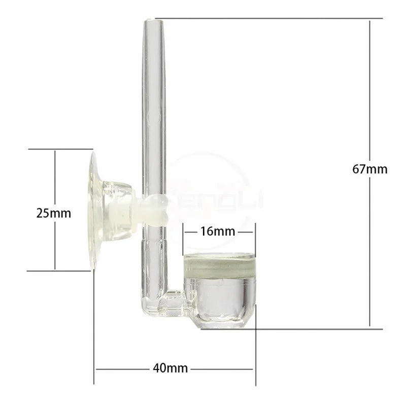 MINI CO2 Diffuser With Bubble Counter Twinstar Style Atomizer Acrylic Aquarium Carbon Dioxide Transparent Fish Tank Water Plants