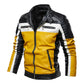 Men Fur Lined Warm Motorcycle Jacket Slim Street Fashion BLack Biker Coat Pleated Design Zipper 2024 Winter Black Leather Jacket