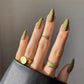 24pcs Artificial Nail Art Fake Nails Full Coverage Removable Ballet Short Press On Nails tips Chips Waterproof Solid Colour set