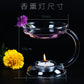 New and Unique Creative High Borosilicate Glass Essential Oil Furnace Candle Heating Reed Diffuser Incense Burner for Home Decor