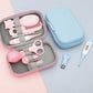 8PCS Baby Healthcare and Grooming Kit Baby Safety Set with Nail Clippers Nasal Aspirator Thermometer Hair Brush Comb Newborn